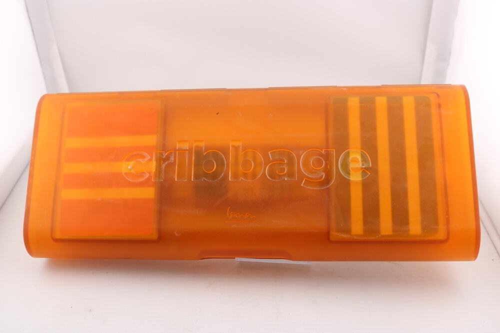 Designer Michael Graves Target Exclusive Translucent Orange Cribbage Board Game
